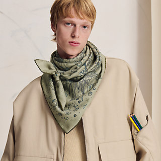 カレH 100 《プリーズ・ホールド・ザ・ライン》 - グリーン | Hermès